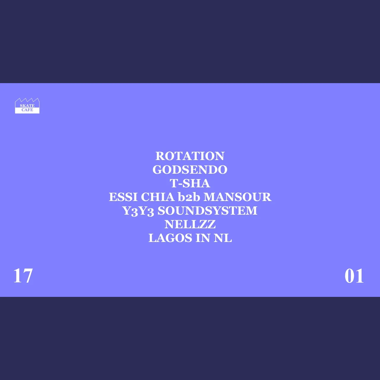 Godsendo, T-Sha, Essi Chia b2b Mansour, Y3Y3 Soundsystem, Nellzz & Lagos in NL 