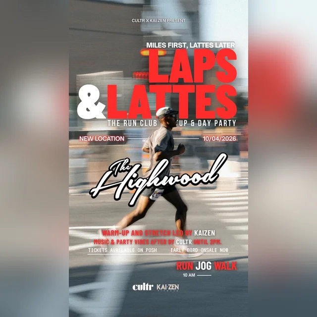 Laps & Lattes: The Run Club Meetup & Day Party - CULTR