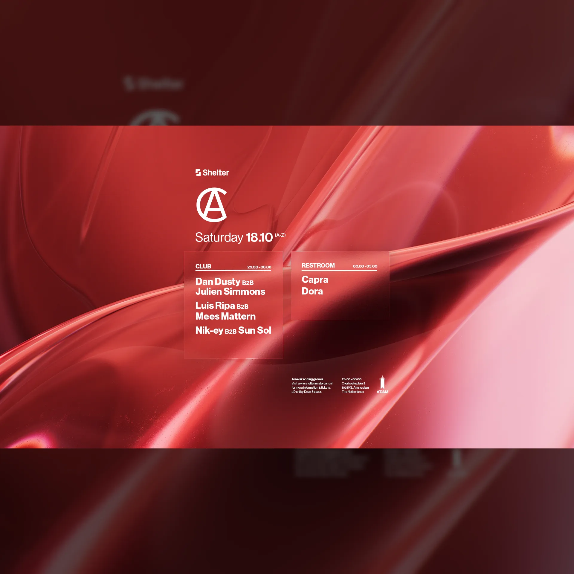 Shelter presents: CRITZ - Luis Ripa B2B Mees Mattern, Dan Dusty B2B Julien Simmons