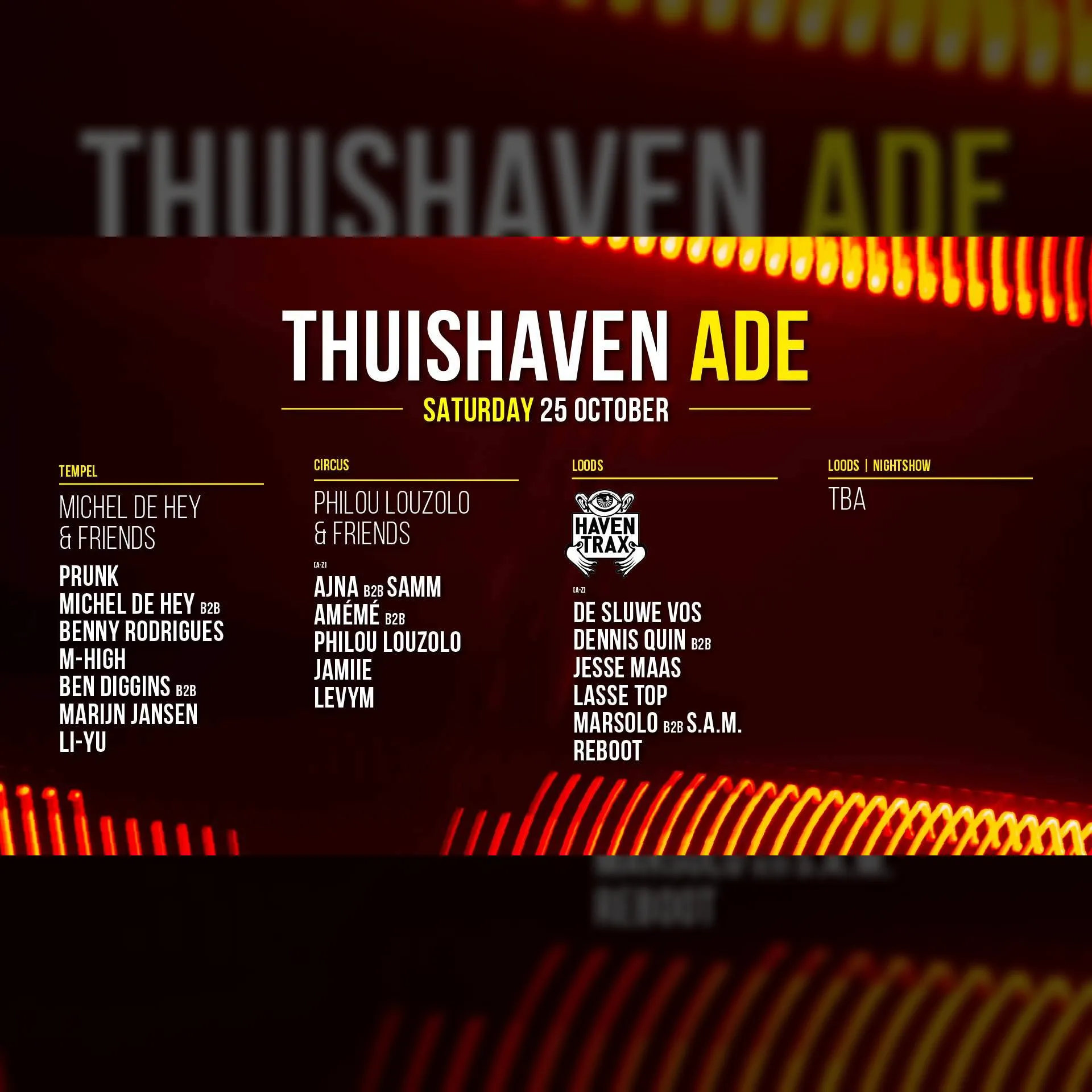 Thuishaven ADE Saturday Day & Night