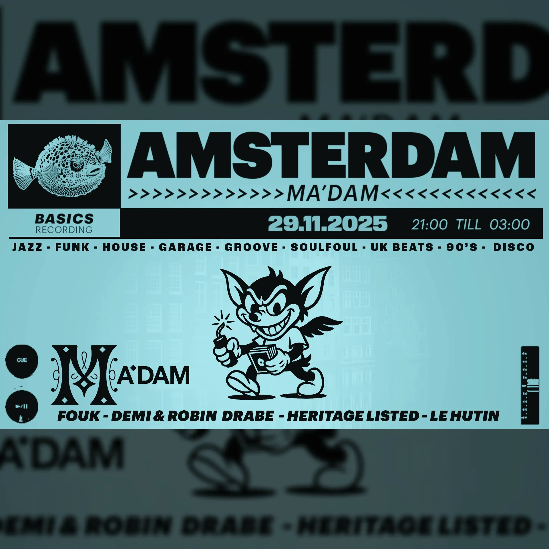 Madam by Night invites: Basics Recording