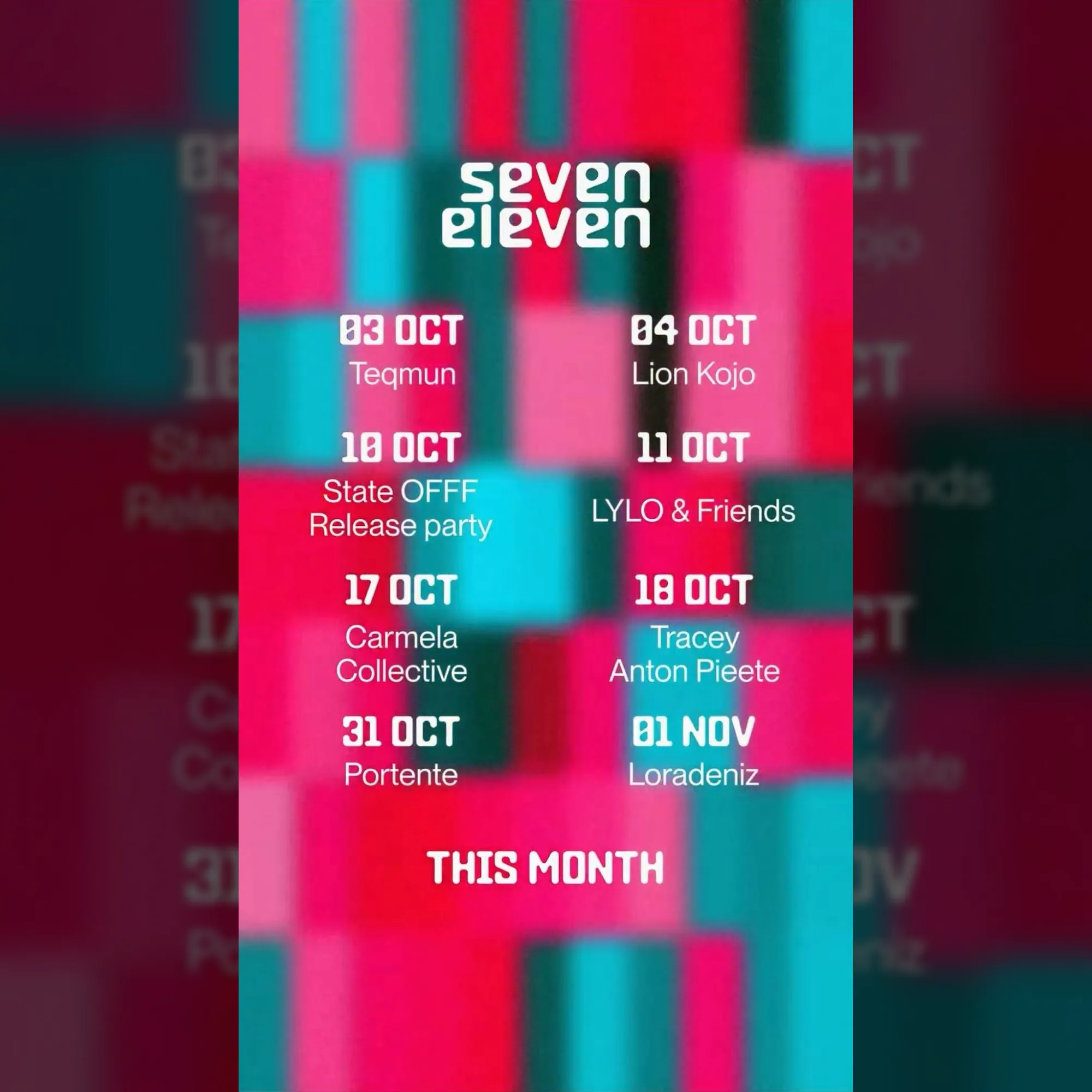 Carmela Collective x Seveneleven at RadioRadio