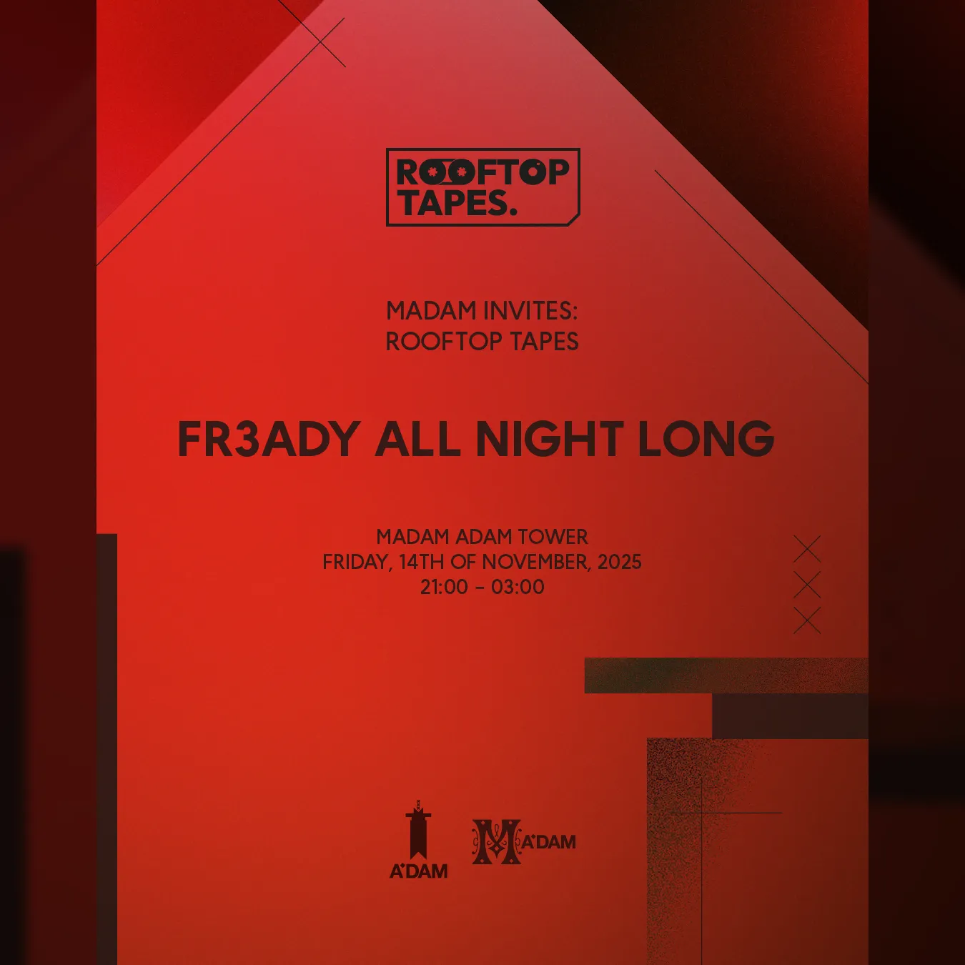 Madam by Night invites: Rooftop Tapes