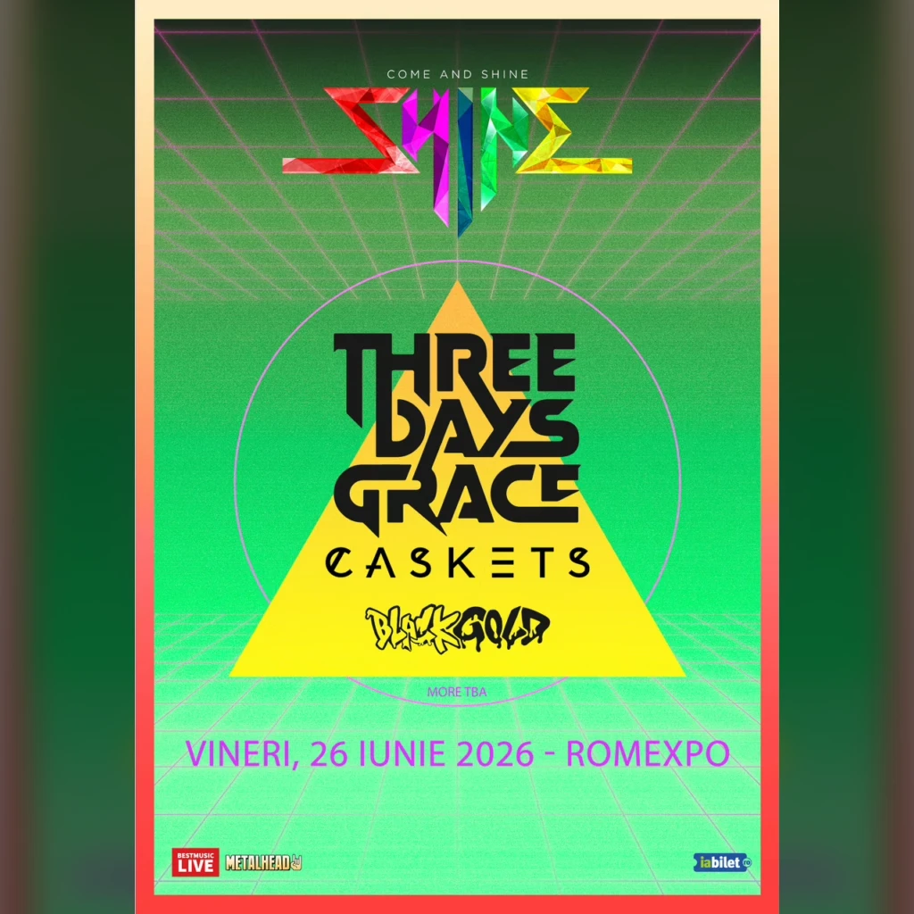 Three Days Grace, Caskets & Black Gold @ Shine Festival la Romexpo