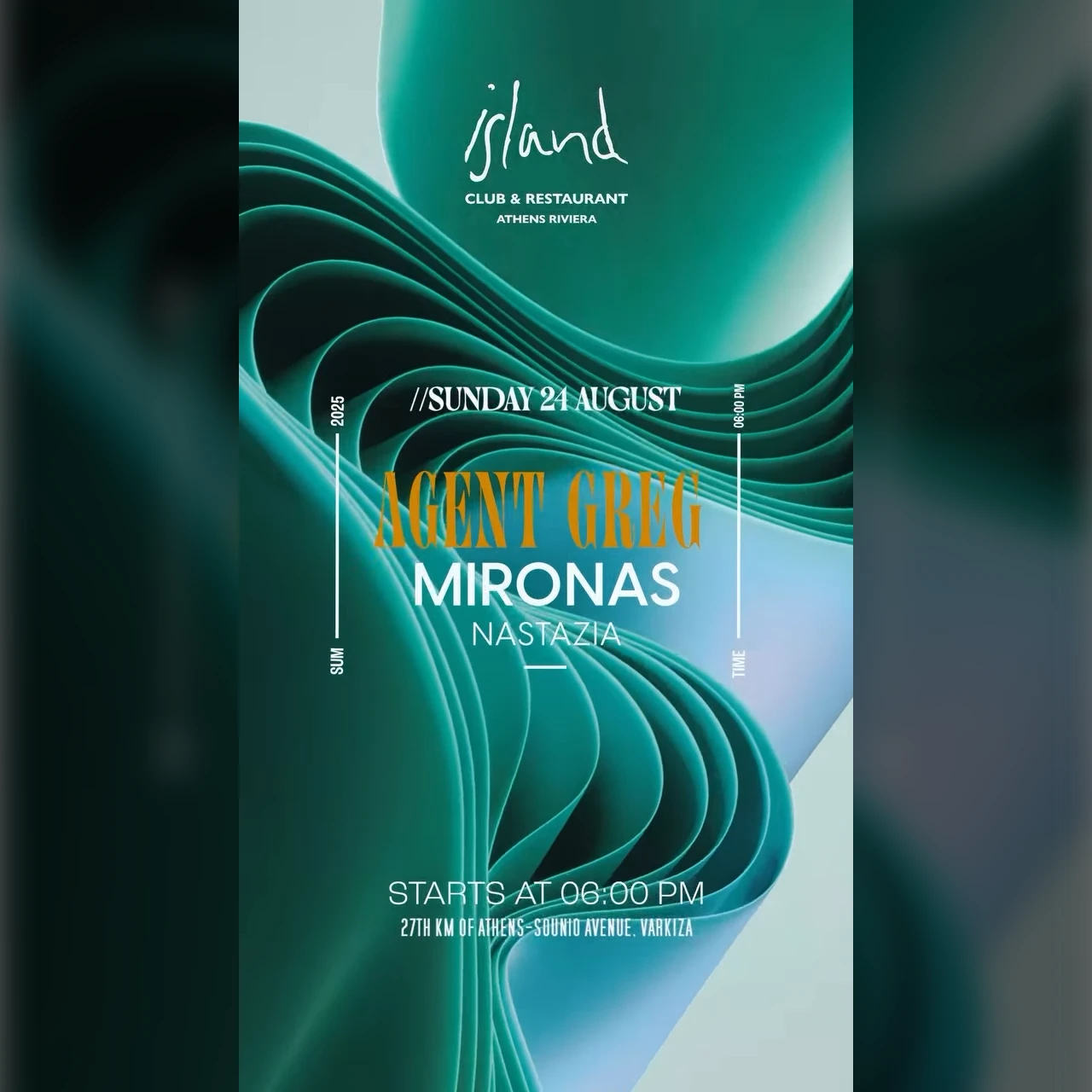 Jafari - Nastazia, Agent Greg & Mironas at Island Athens Riviera