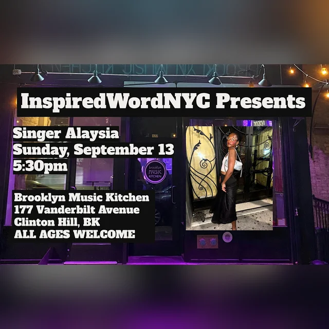 InspiredWordNYC Presents Singer Alaysia