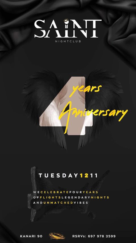 Saint Club 4 years anniversary