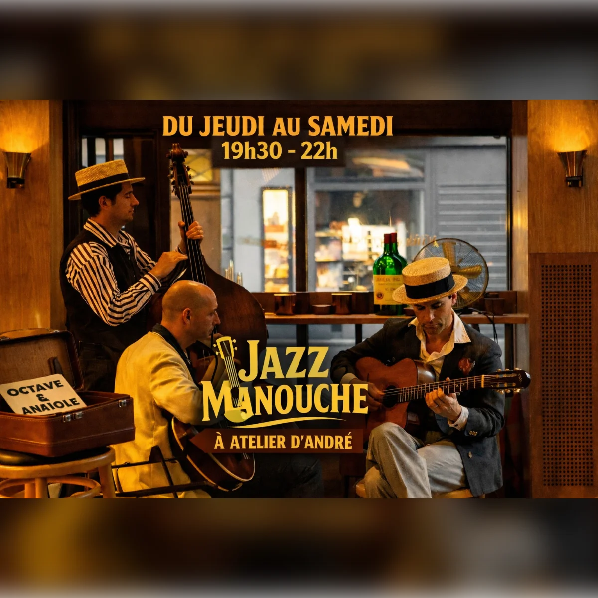 Les soirées jazz manouche de l'Atelier d'André