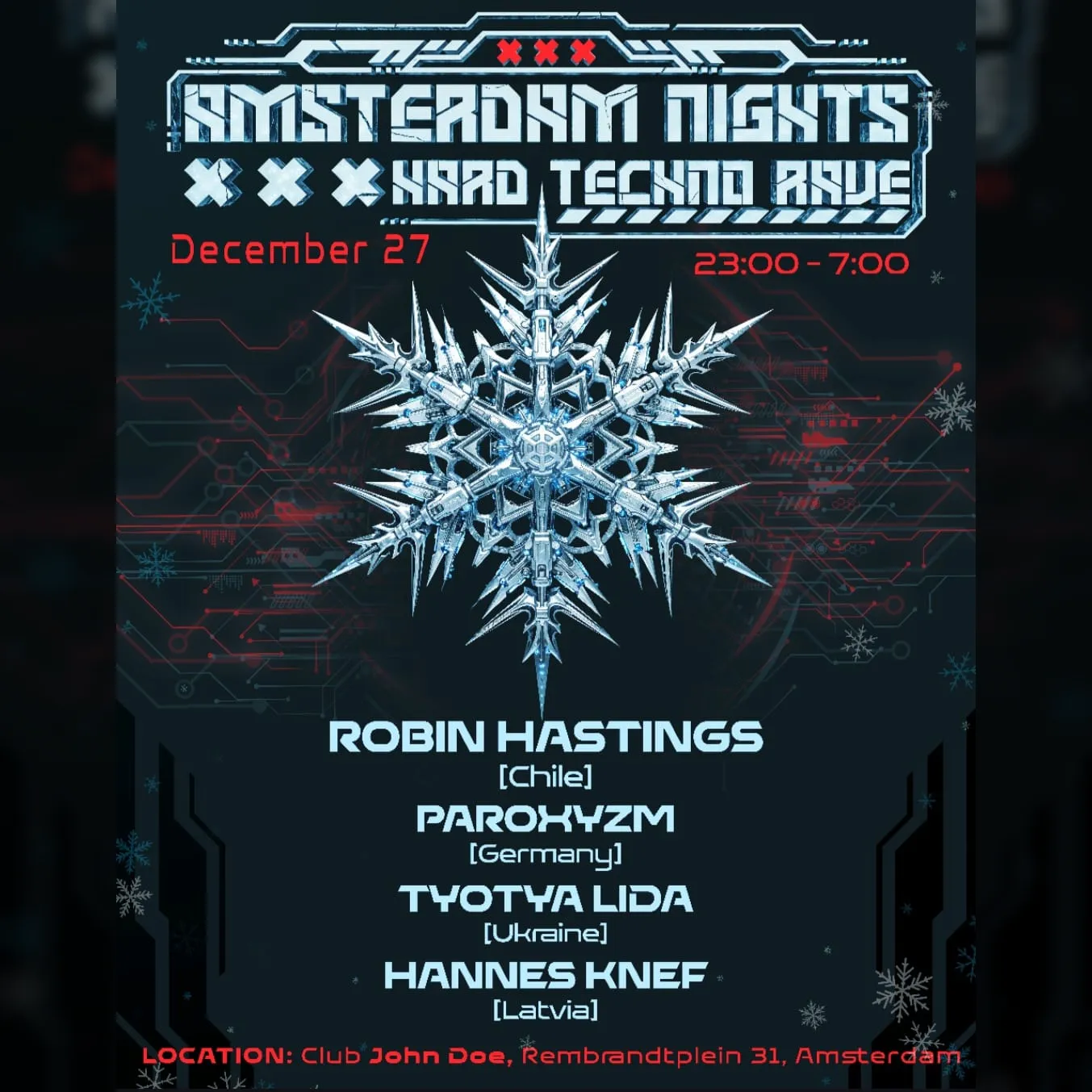 Amsterdam Nights - Hard Techno Rave 