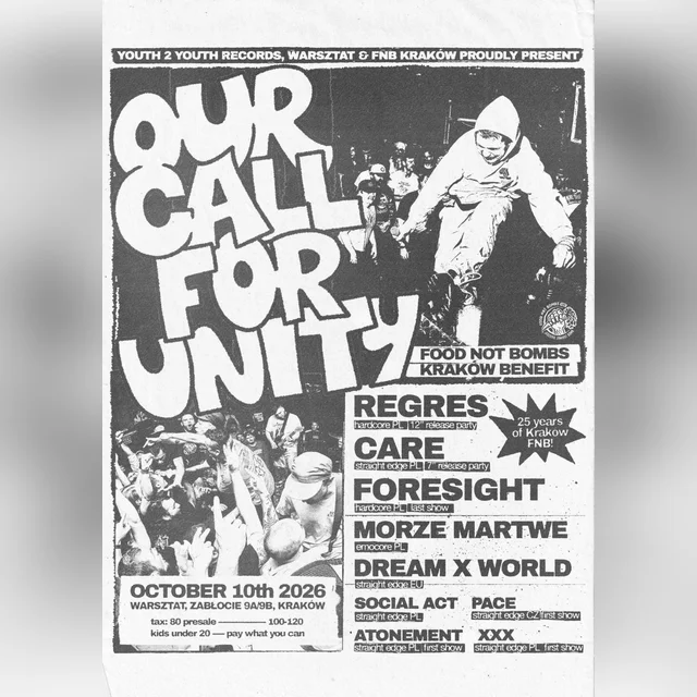 Our Call For Unity: Food Not Bombs Benefit - Morze Martwe