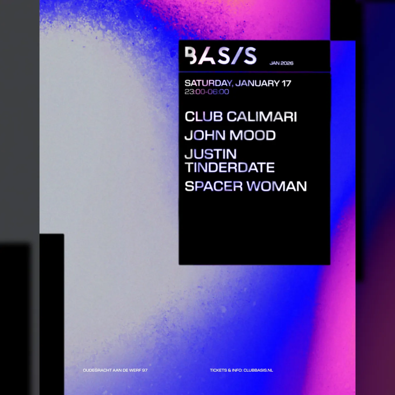 BASIS/ Club Calimari/ John Mood/ Justin Tinderdate/ Spacer Woman