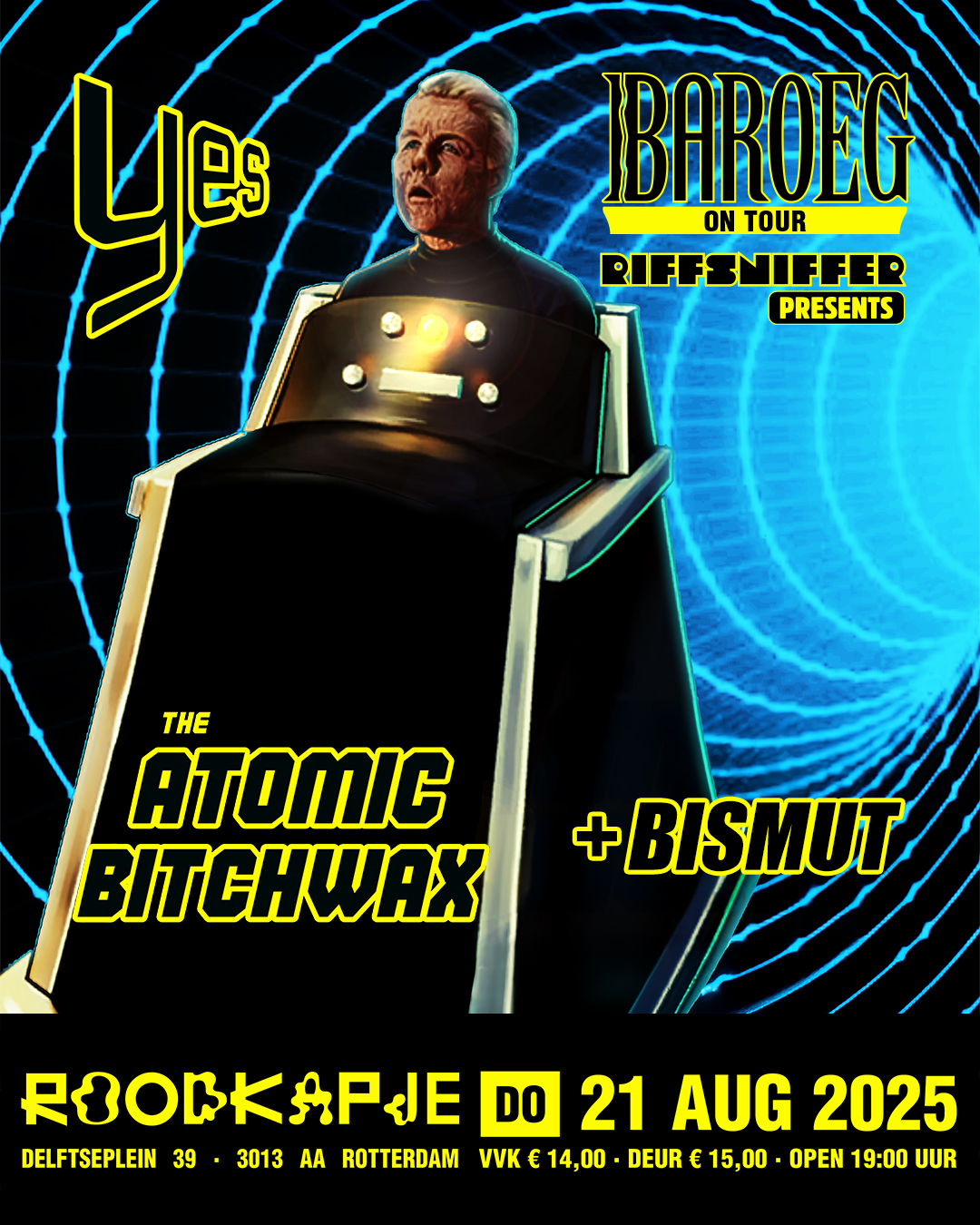 BAROEG ON TOUR @ROODKAPJE: RIFFSNIFFER PRESENTS: THE ATOMIC BITCHWAX + BISMUT