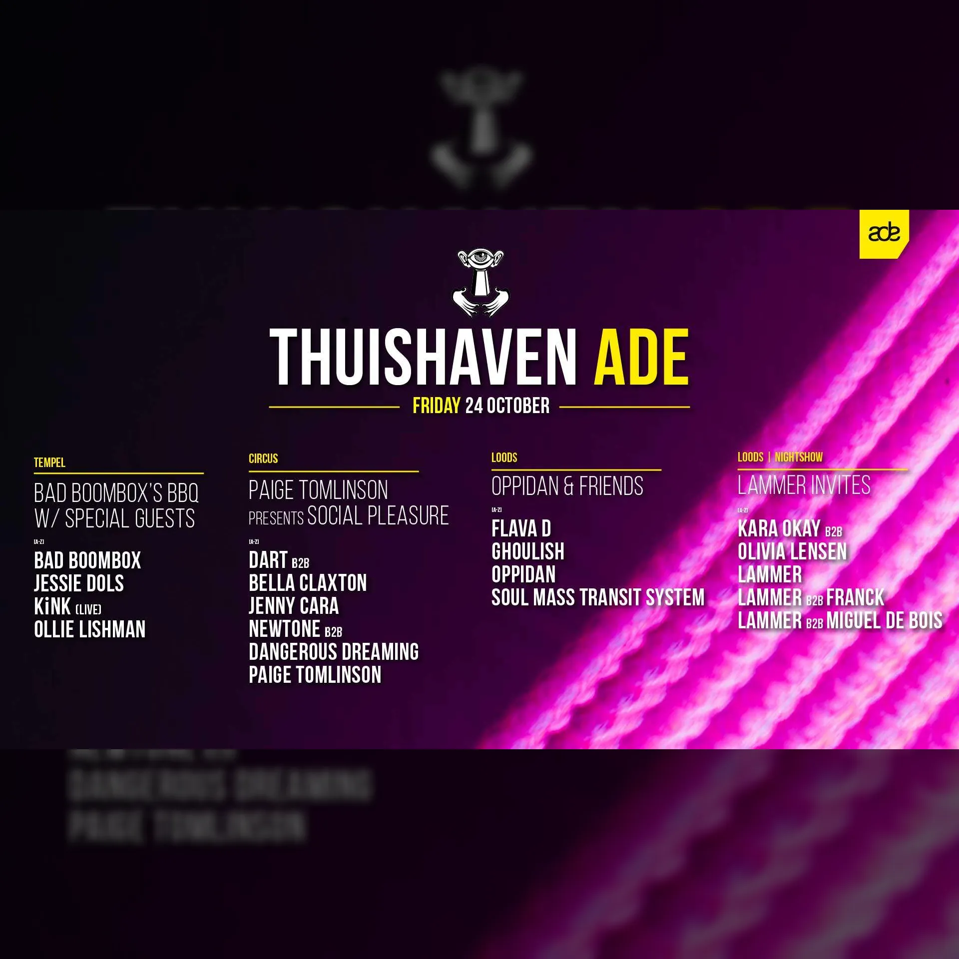Thuishaven ADE Friday Day & Night