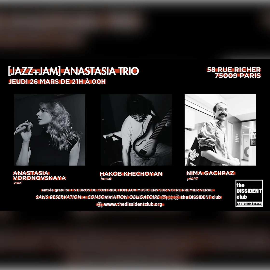 [Jazz+Jam] Anastasiatrio