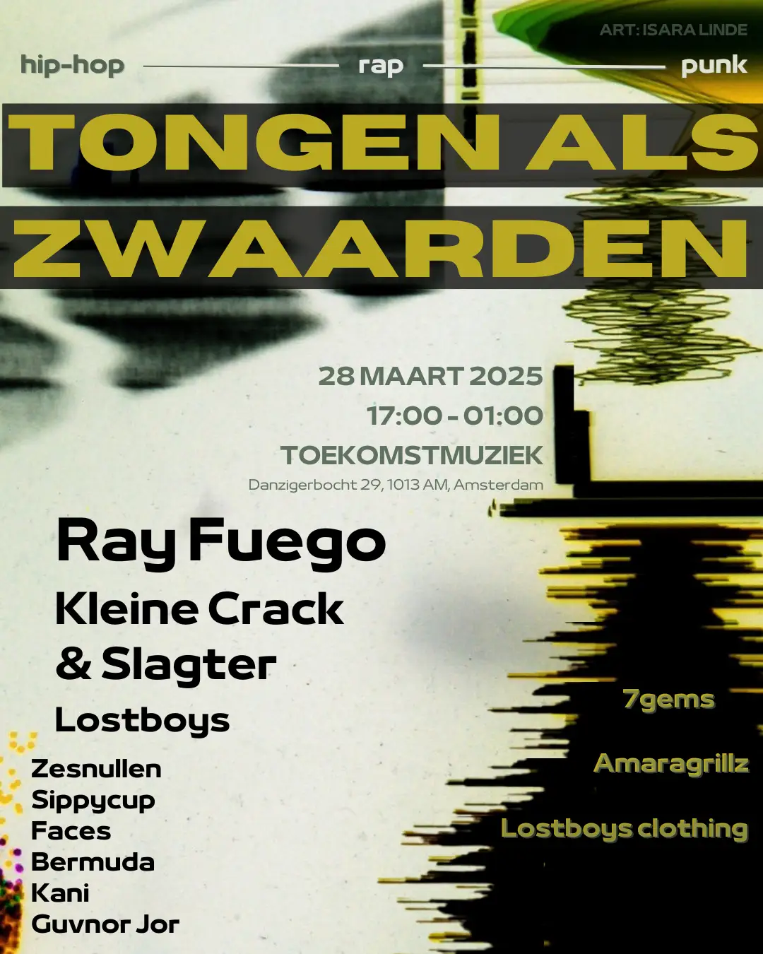 Tongen als Zwaarden Indoor Hip Hop festival feat. Ray Fuego, Kleine Crack & Slagter