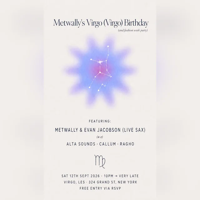 Metwally's Virgo (Virgo) B'day Party - Evan Jacobson