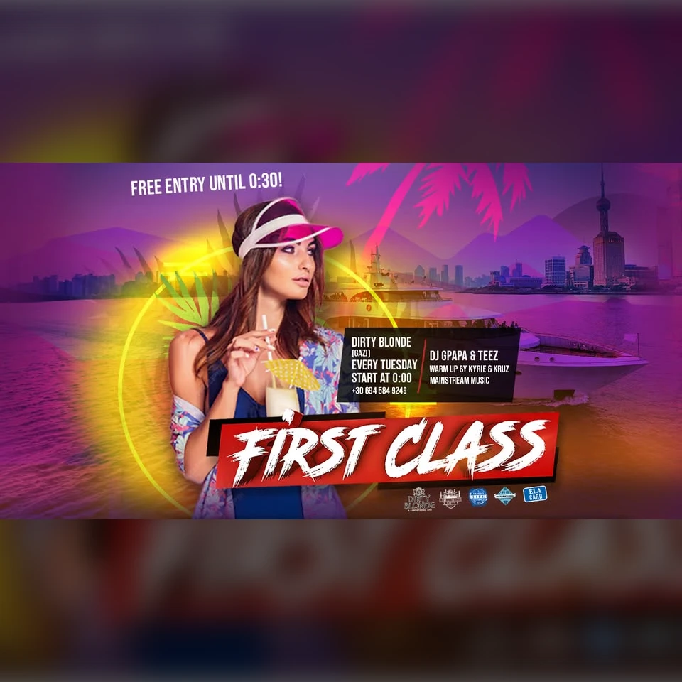 19/08 | International ✘ First Class Party ✘ Mainstream Music ✘ Dirty Blonde ✘ Gazi ✘ Every Tuesday