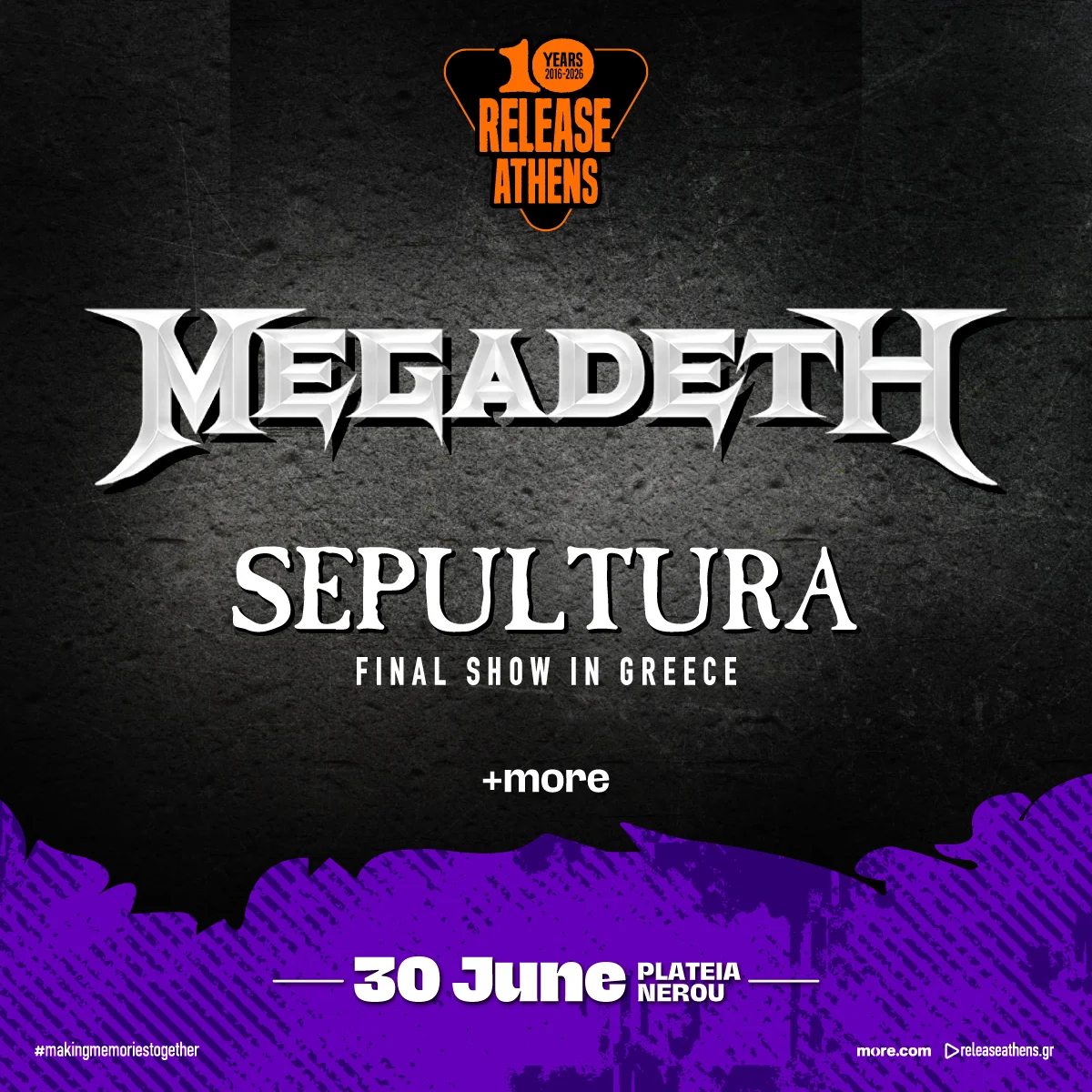 Megadeth / Sepultura / Release Athens 2026