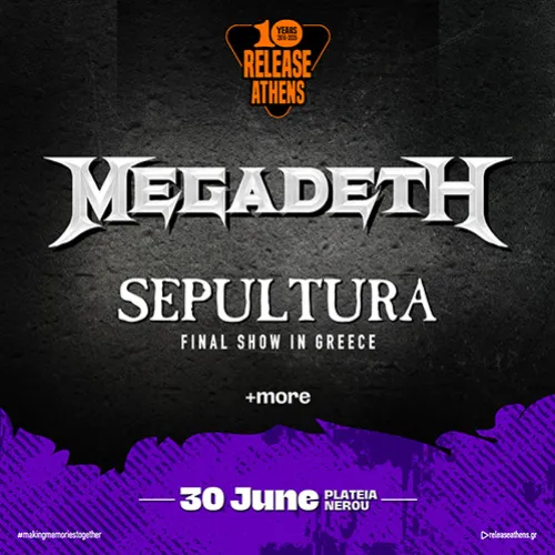 Megadeth / Sepultura / Release Athens 2026
