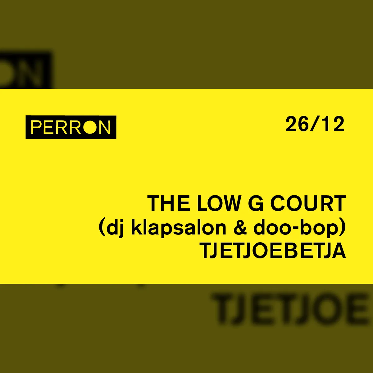 The Low G Court, Tjetjoebetja