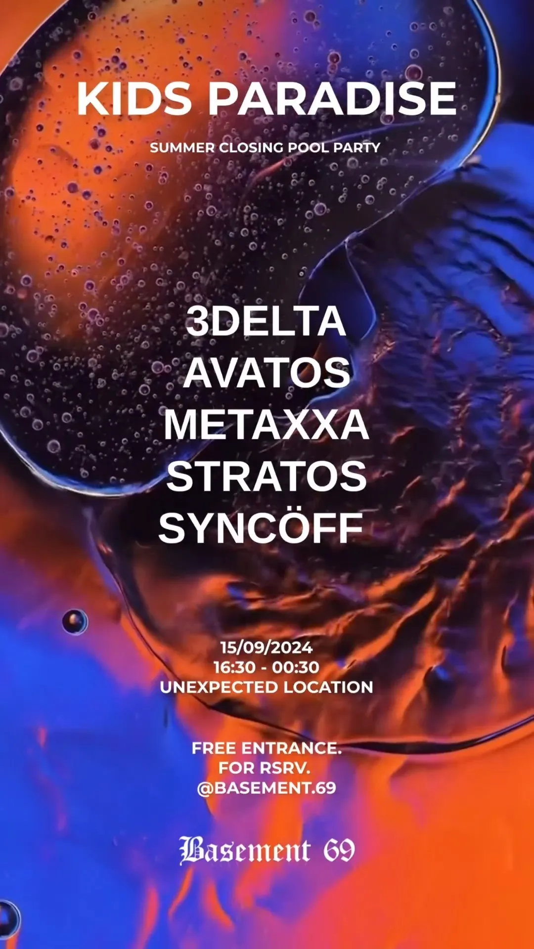 Kids Paradise Summer Closing Pool Party