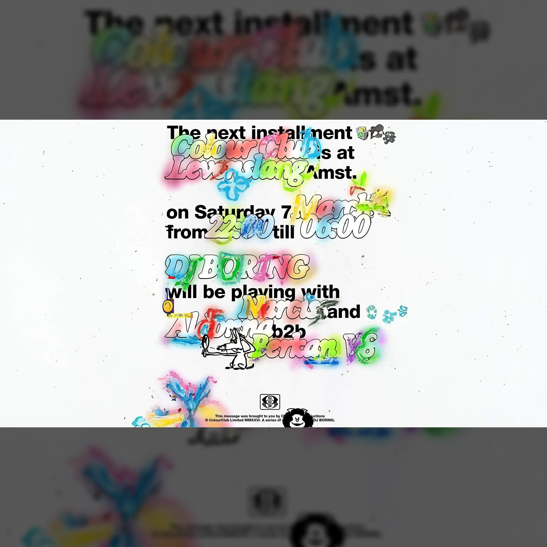 DJ BORING pres. COLOUR CLUB