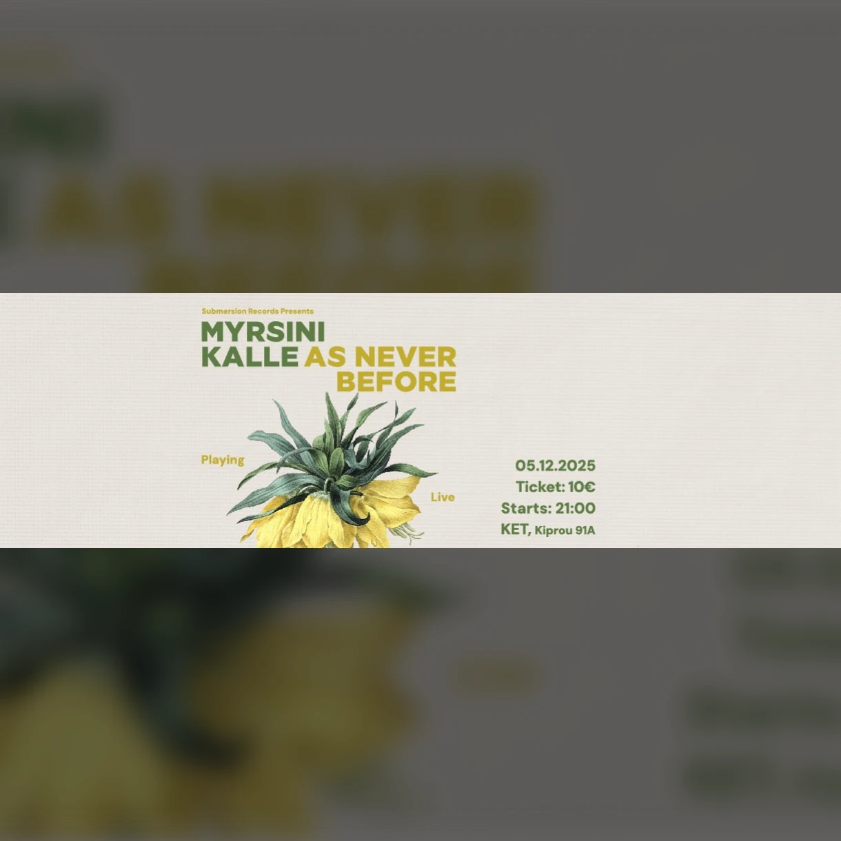 Myrsini Kalle | As Never Before