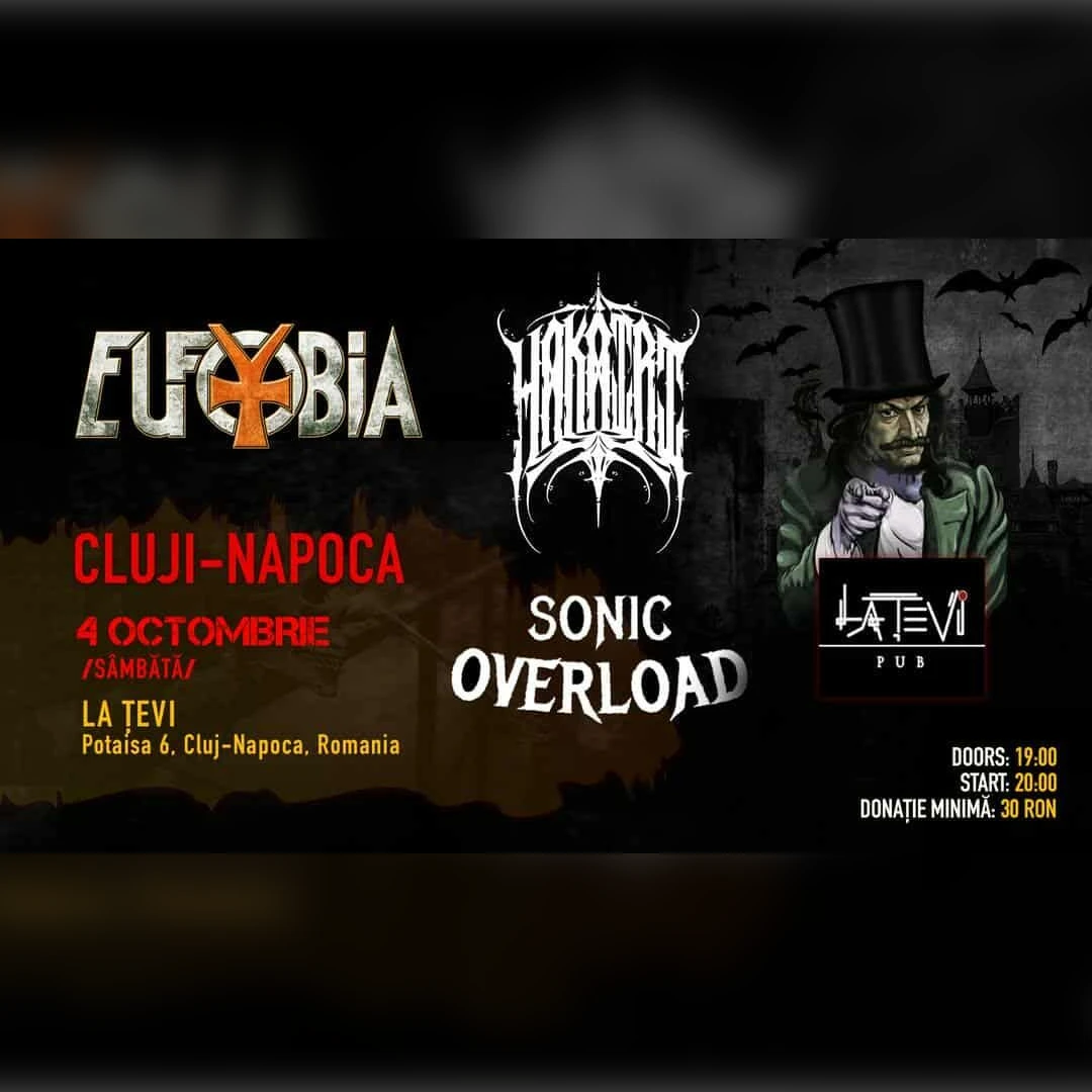 EUFOBIA - HAKAIRI - SONIC OVERLOAD live at LA ȚEVI in CLUJ-NAPOCA