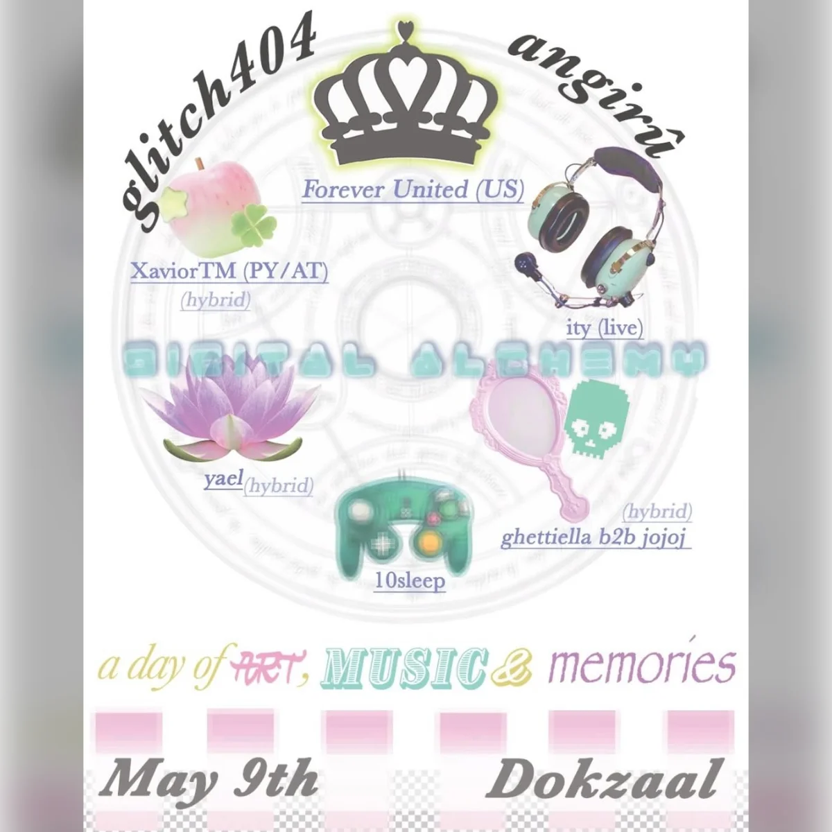 glitch404 x angirû present: digital alchemy with Forever United, ity, + more