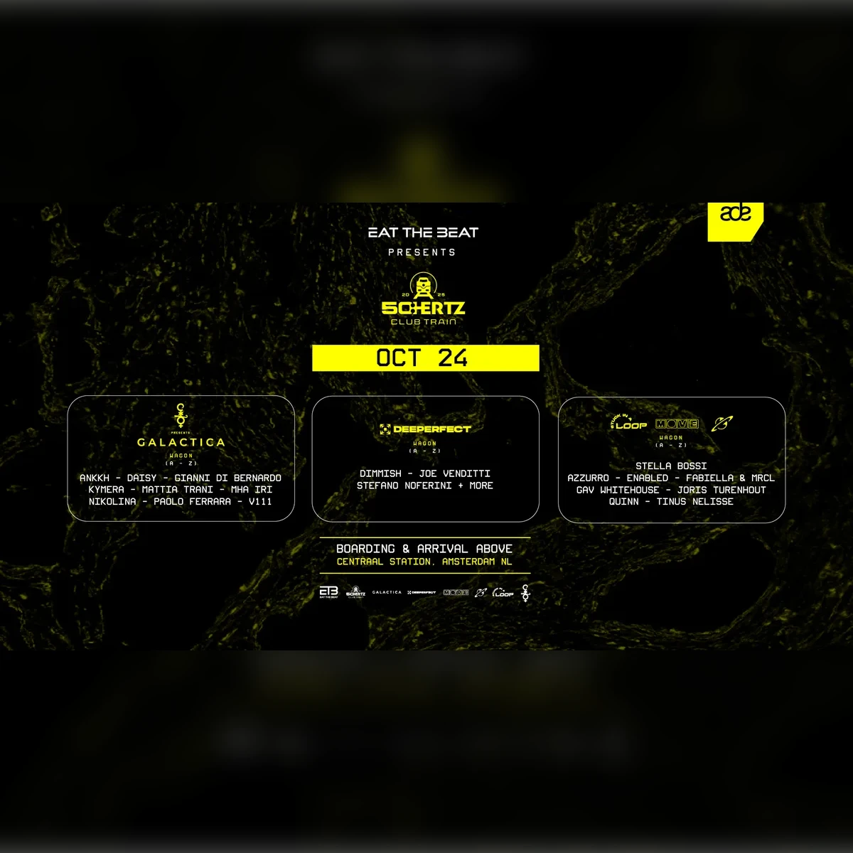 Eat The Beat Night Club Train ft. Galactica, Deeperfect, Move & Celeste