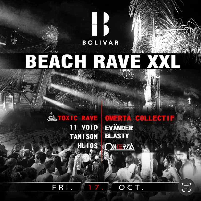 Beach Rave XXL feat Omertá Collective (FR) at Bolivar