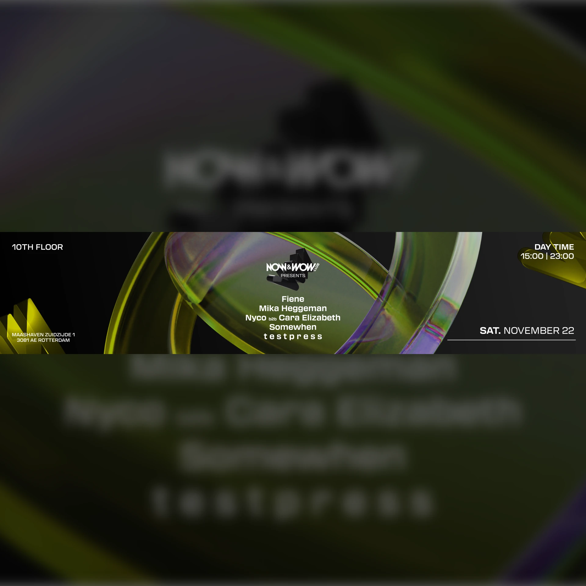 Now&Wow Presents: Somewhen, Testpress, Mika Heggeman & More