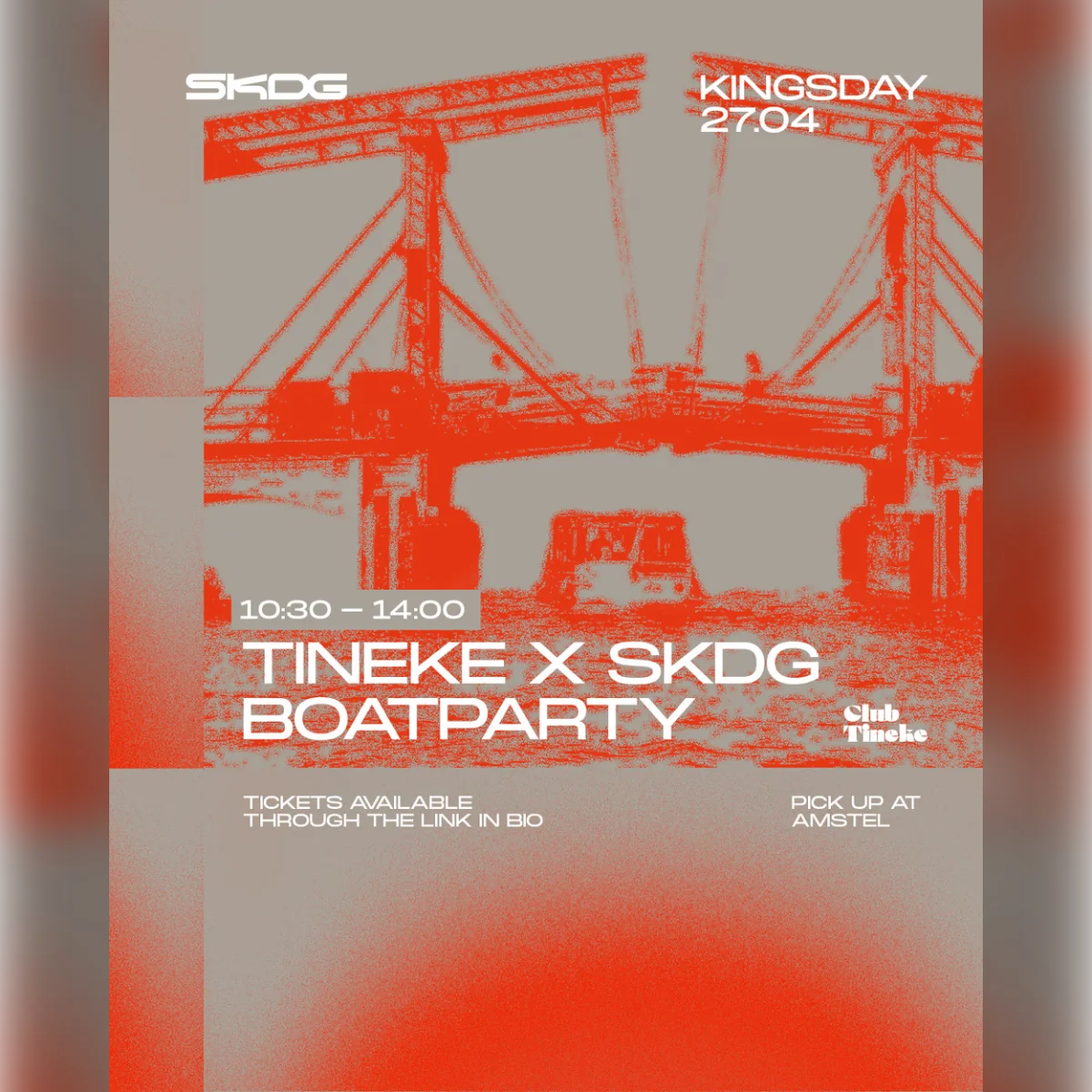 SKDG X Club Tineke | Kingsday Boat party | Unlimited drinks