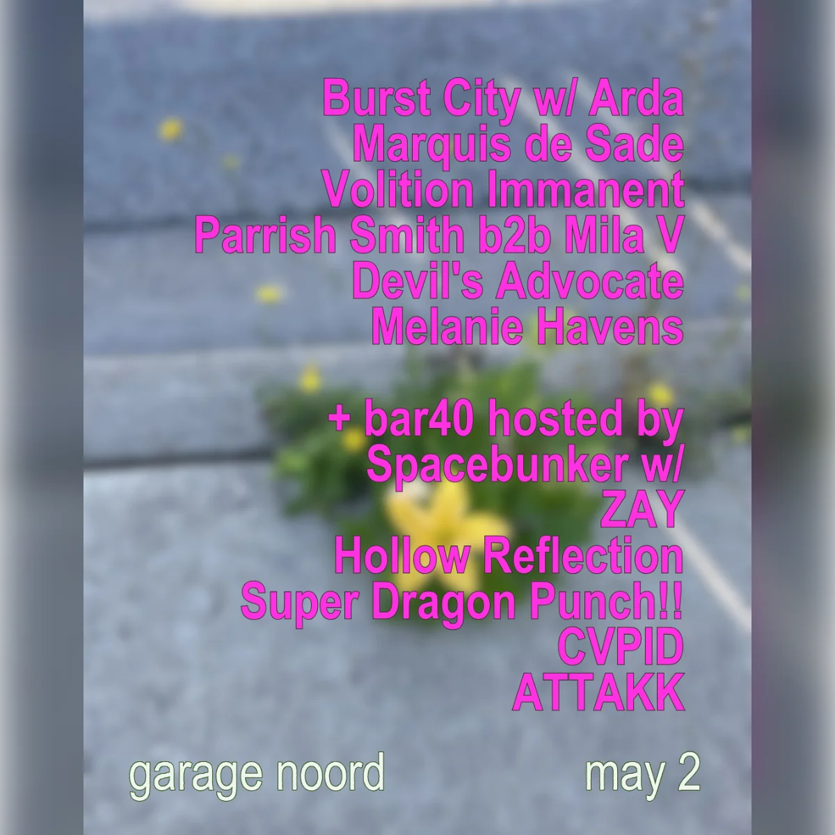 Burst City + bar40 histed by Spacebunker