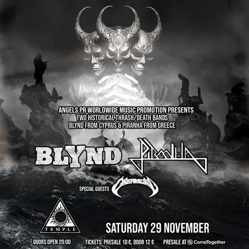 BLYND / PIRANHA / DREAMLORD - live at Black Temple