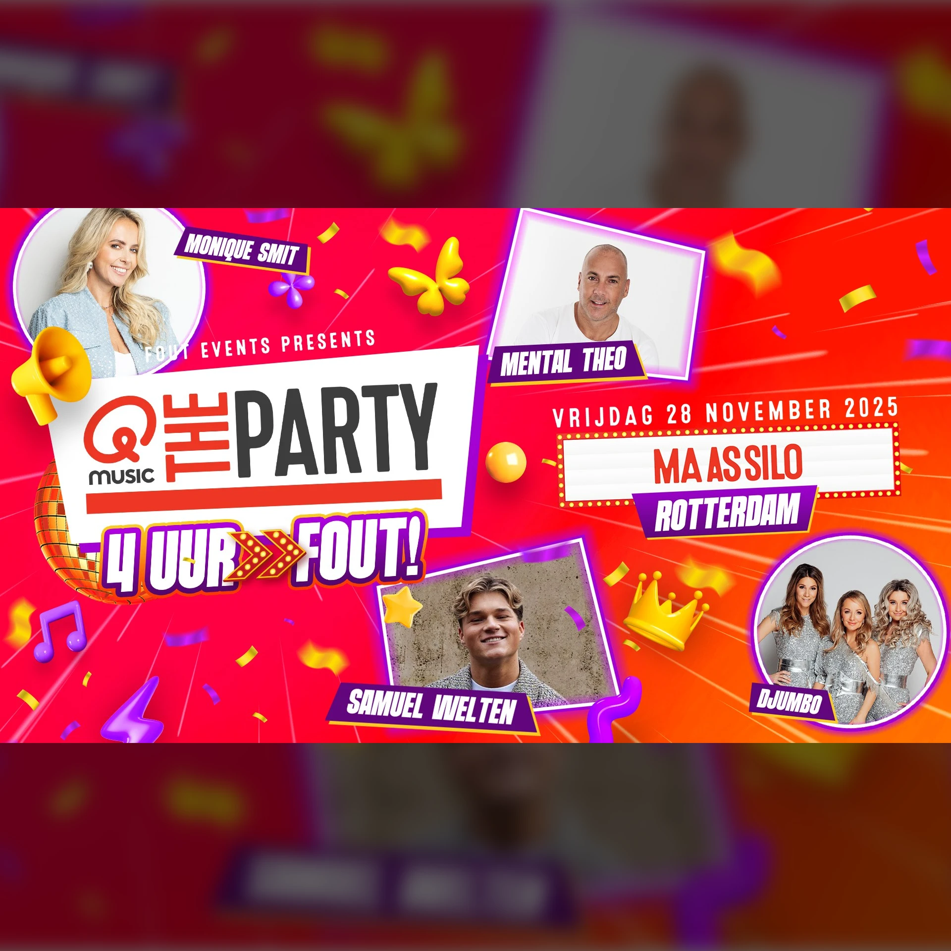 Fout Events Presents: Qmusic the party FOUT! 