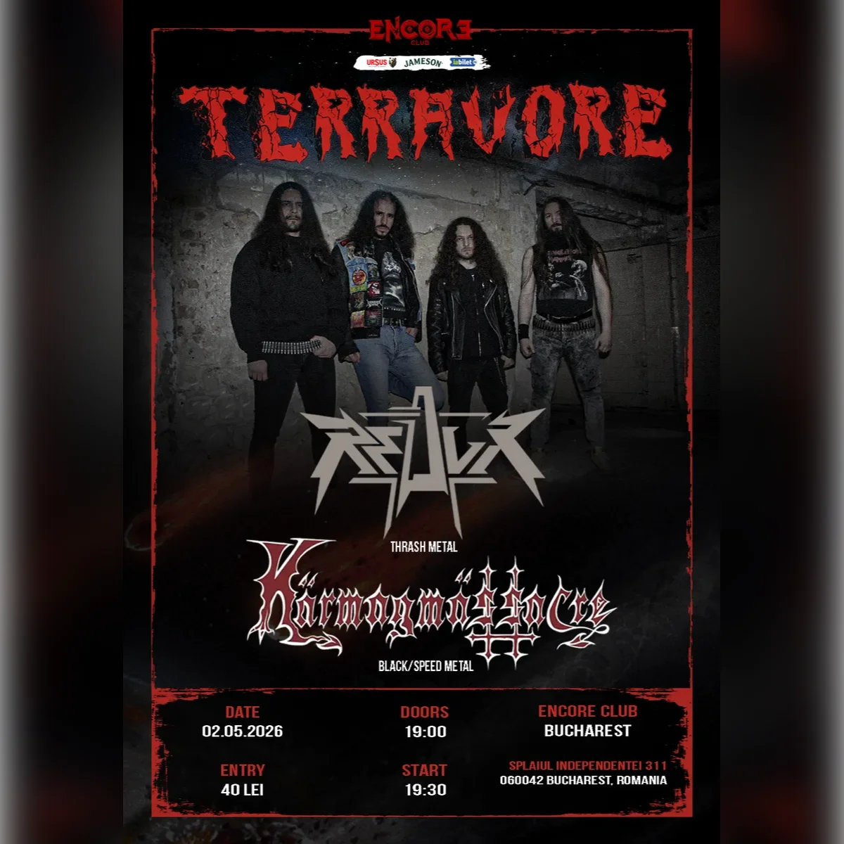 Concert Terravore x ReduX x Kärmagmässacre 