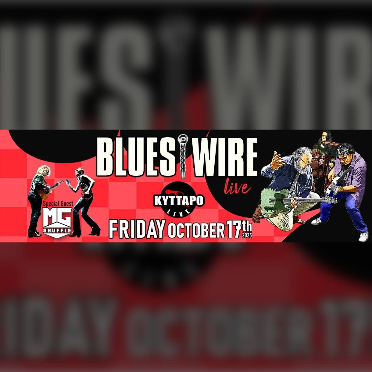 BLUES WIRE Live! Special Guest: MG SHUFFLE