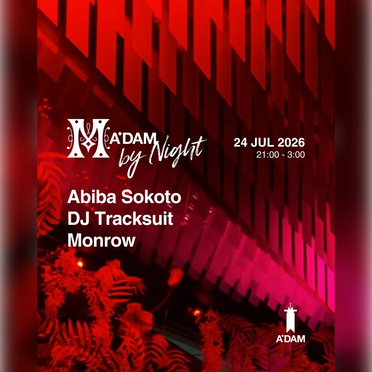 Madam by Night invites: DJ Tracksuit, Abiba Sokoto, Monrow