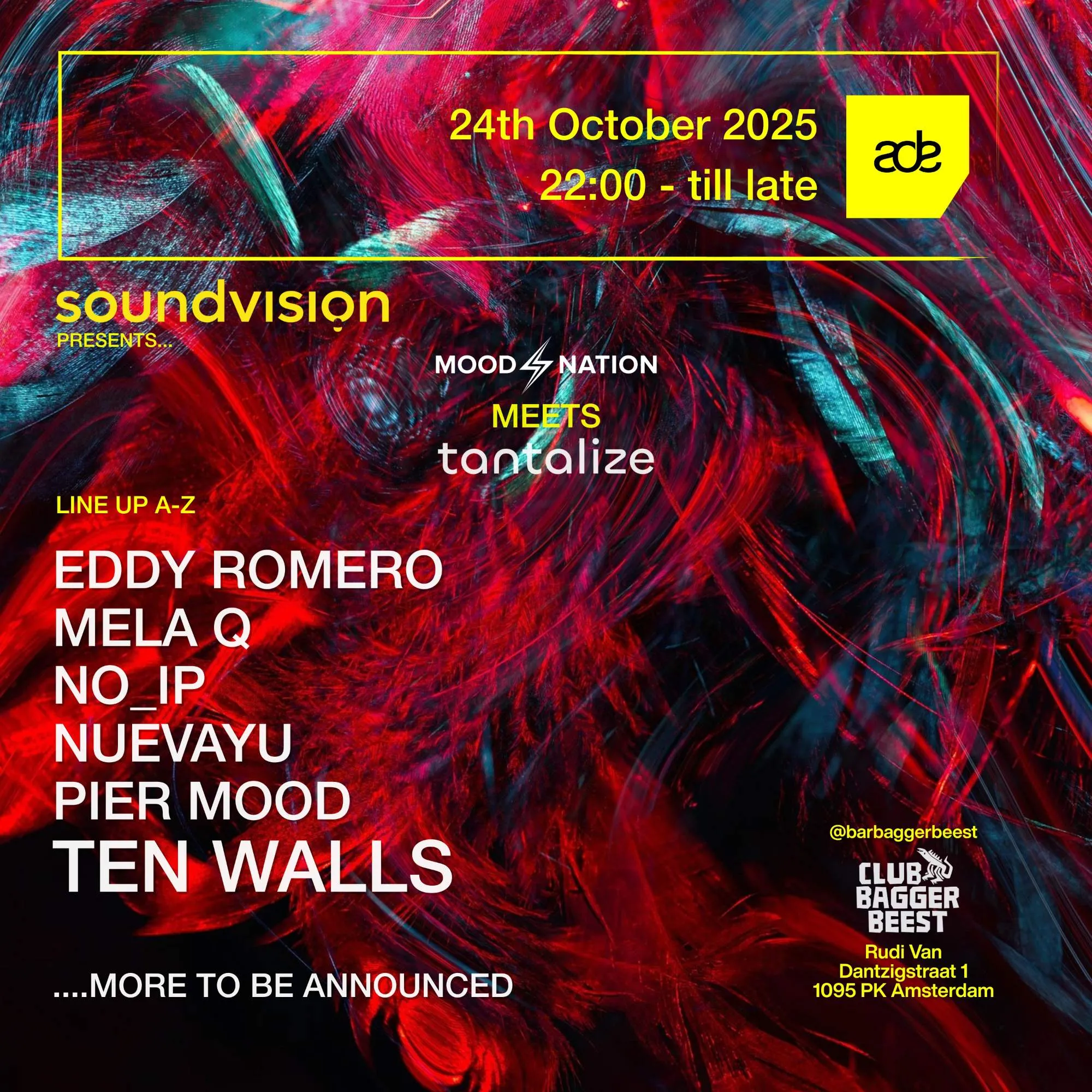 Soundvision Presents Mood Nation & Tantalize Showcase at ADE 2025
