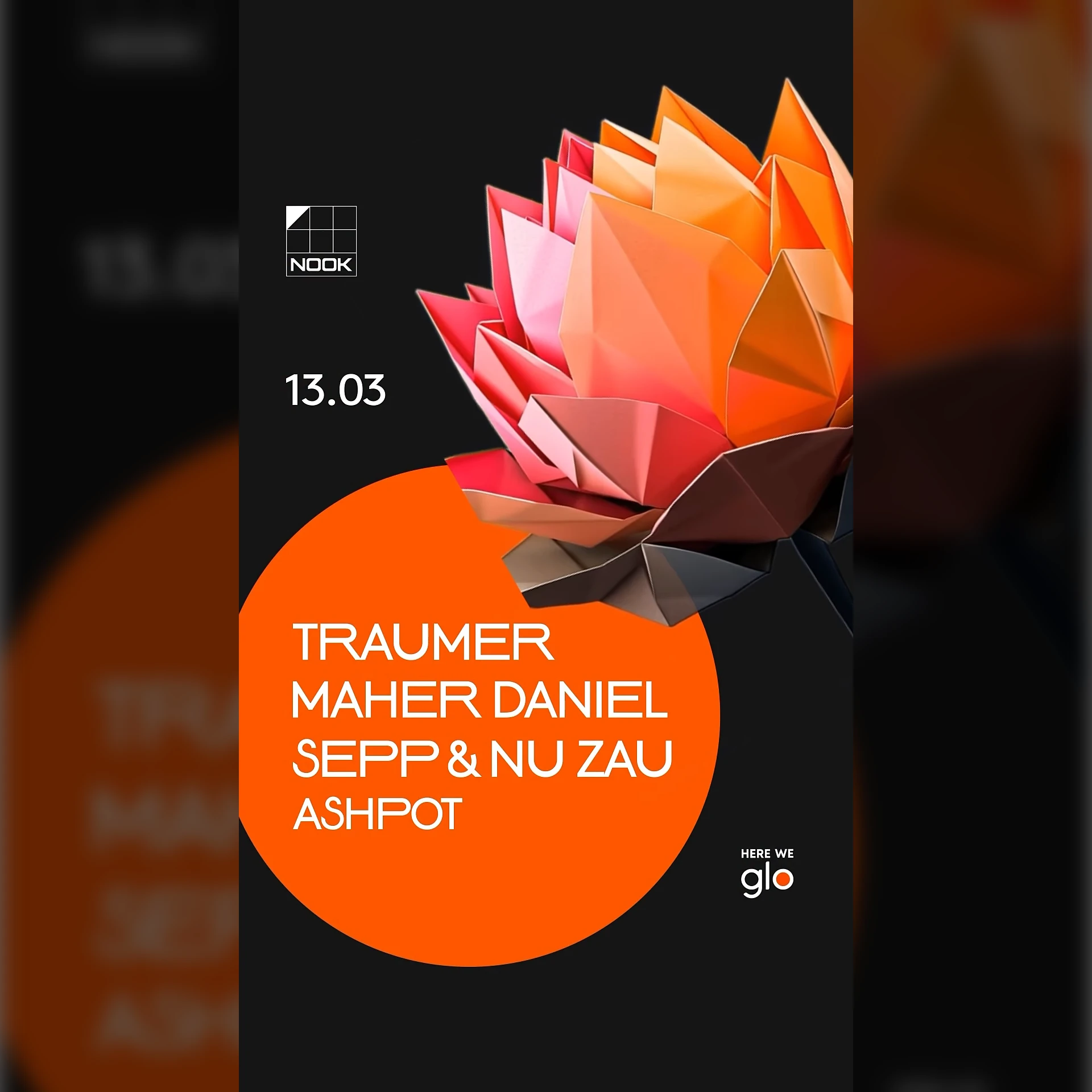 NOOKin w/ Traumer, Maher Daniel, Sepp & Nu Zau, ASHPOT