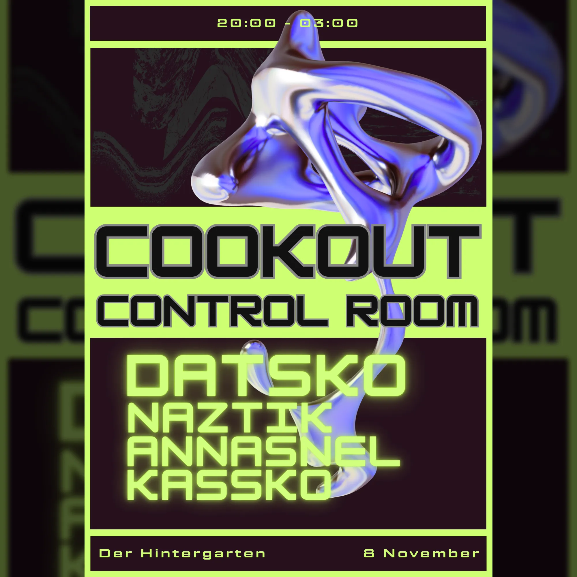 Cookout Control Room Invites: DATSKO
