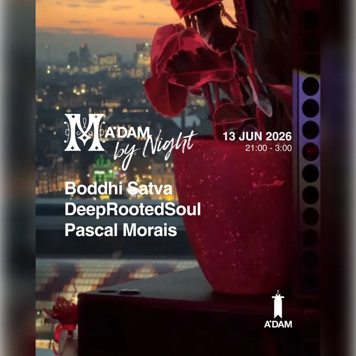 Madam by Night invites: Boddhi Satva, Pascal Morais, DeepRootedSoul
