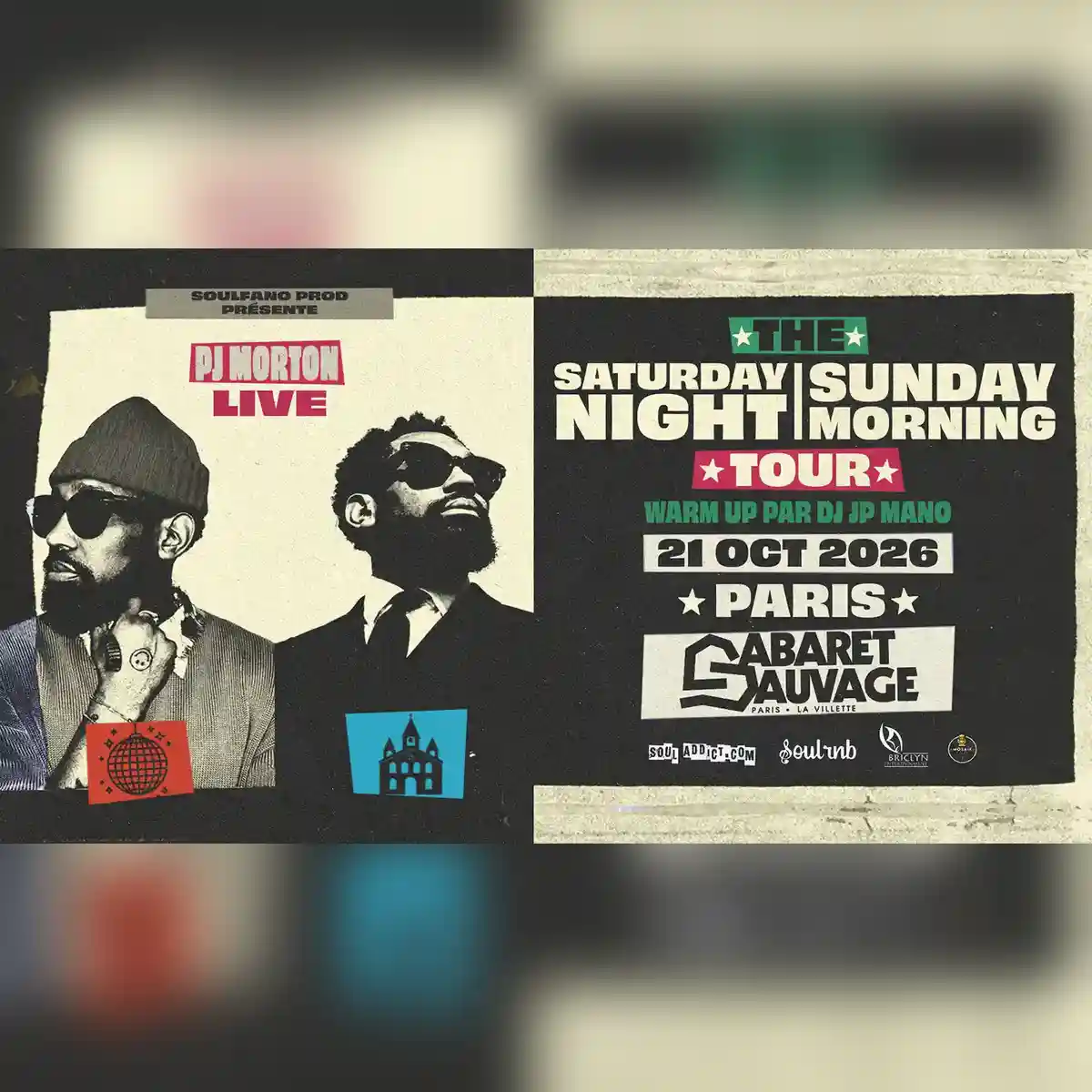 PJ Morton • The Saturday Night, Sunday Morning, Tour