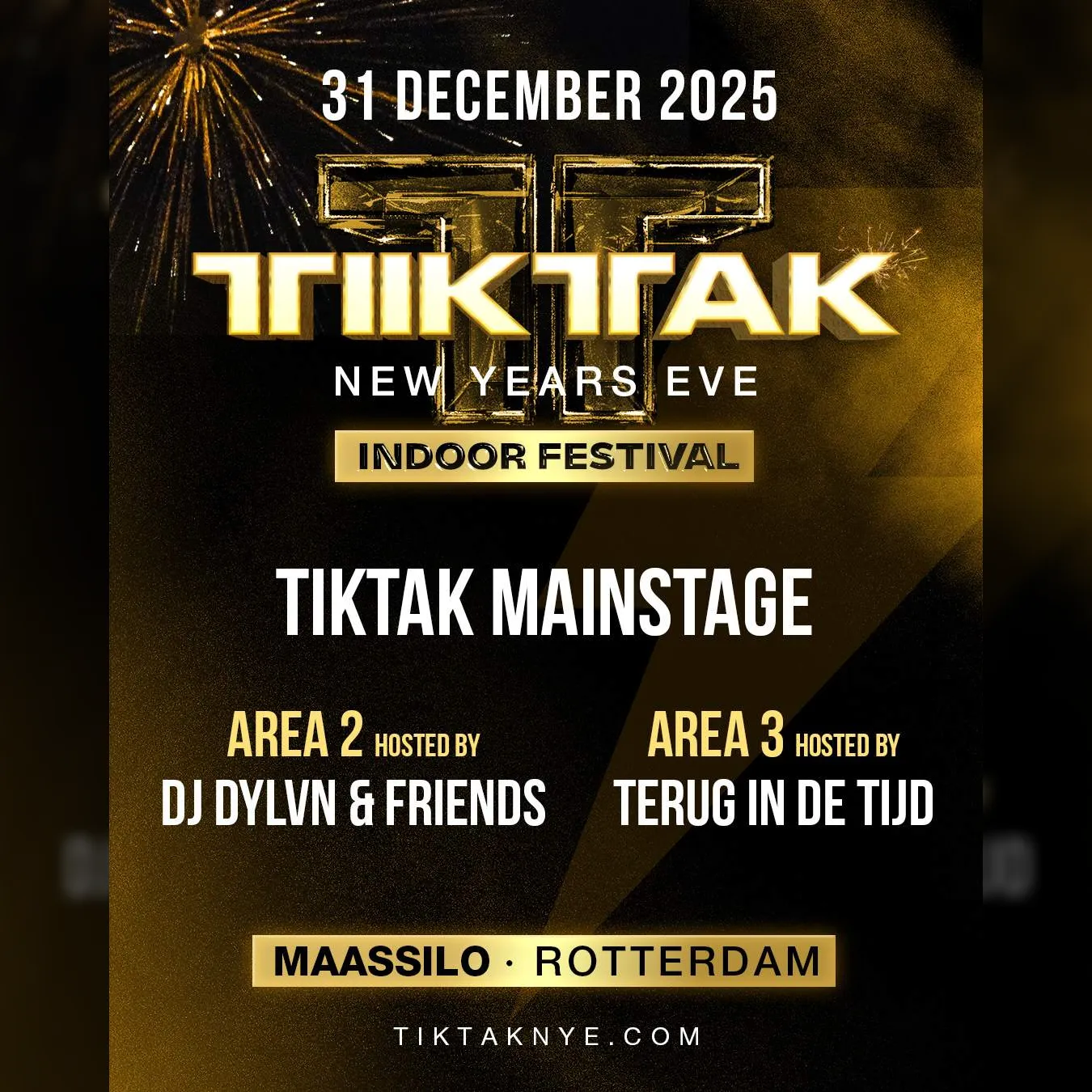 TIKTAK NEW YEARS EVE ROTTERDAM