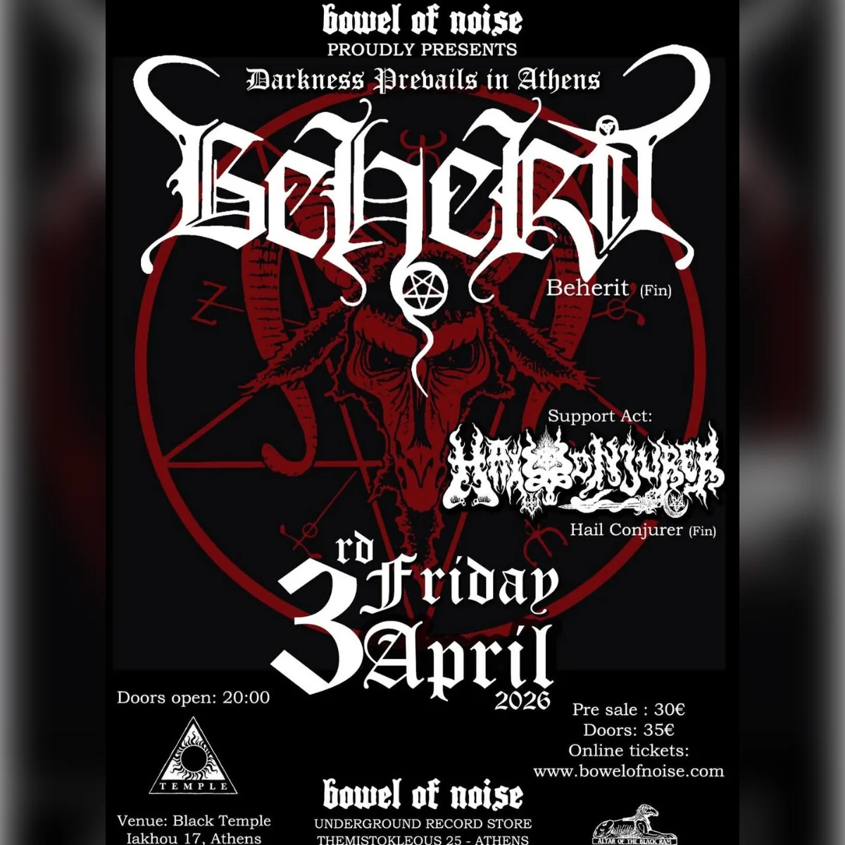 BEHERIT - Darkness Prevails