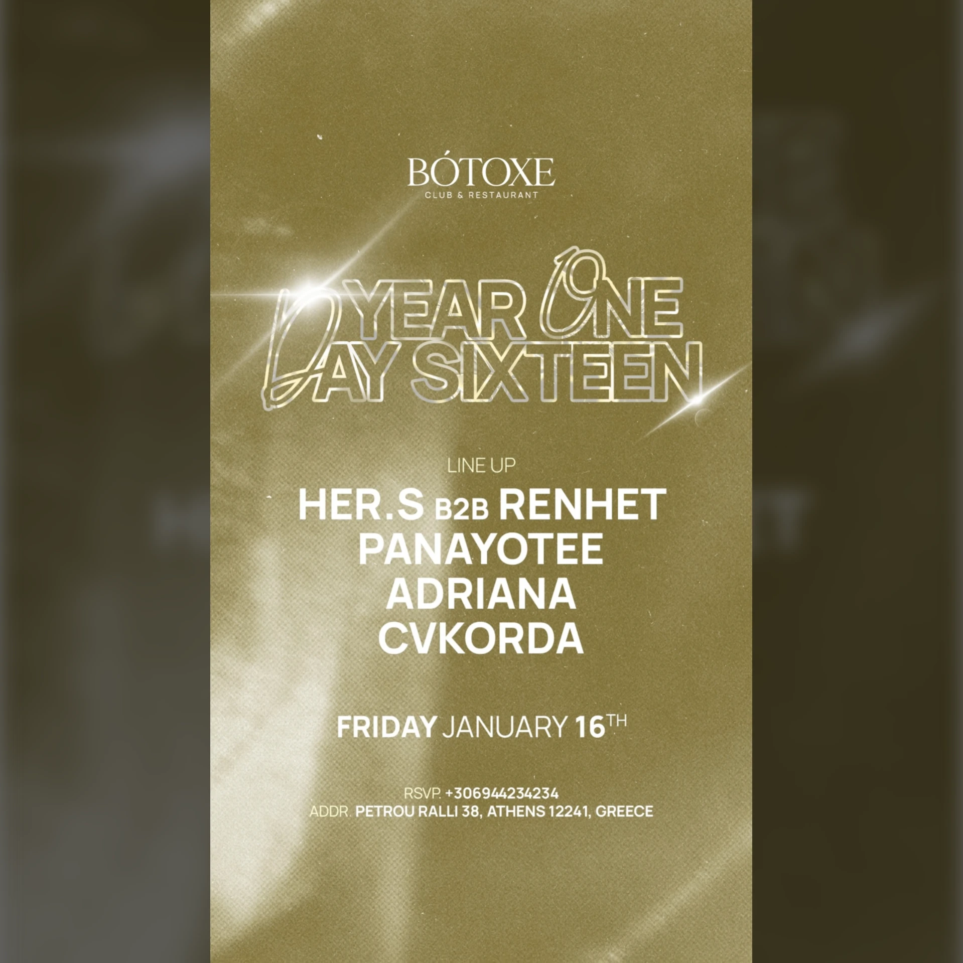 YEAR ONE DAY SIXTEEN