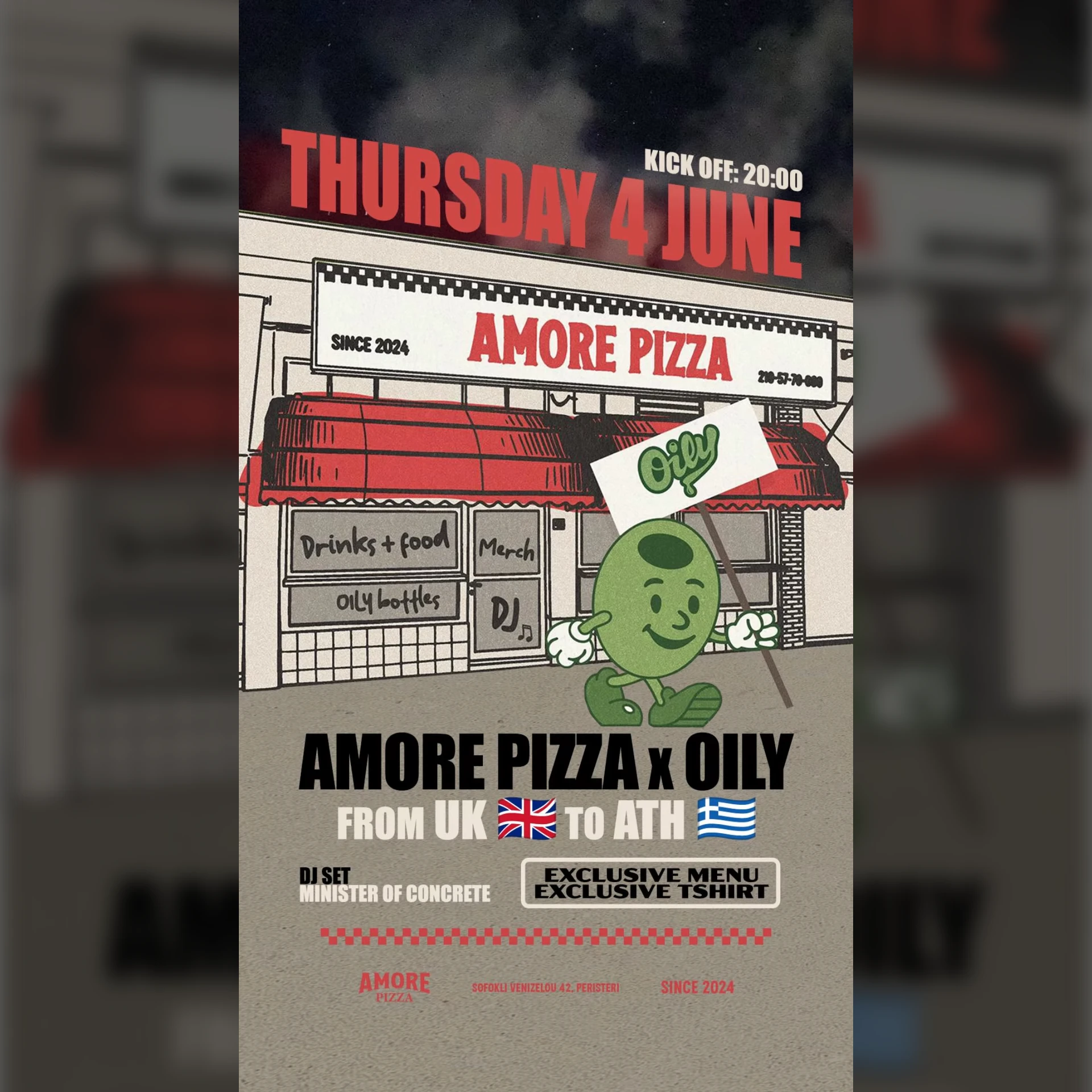 Amore Pizza x Oily 