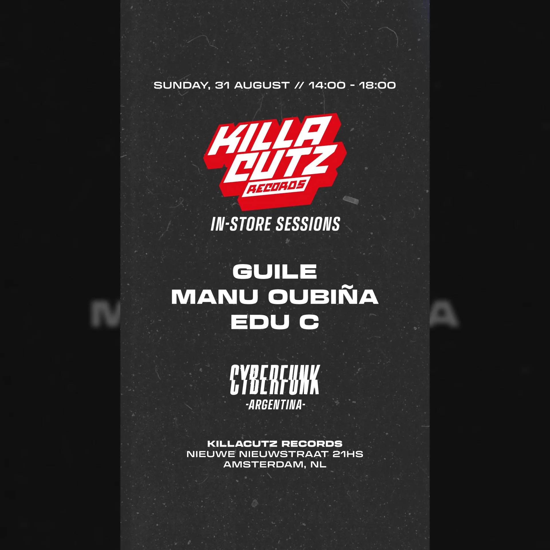 Killacutz in-store // CYBERFUNK CREW