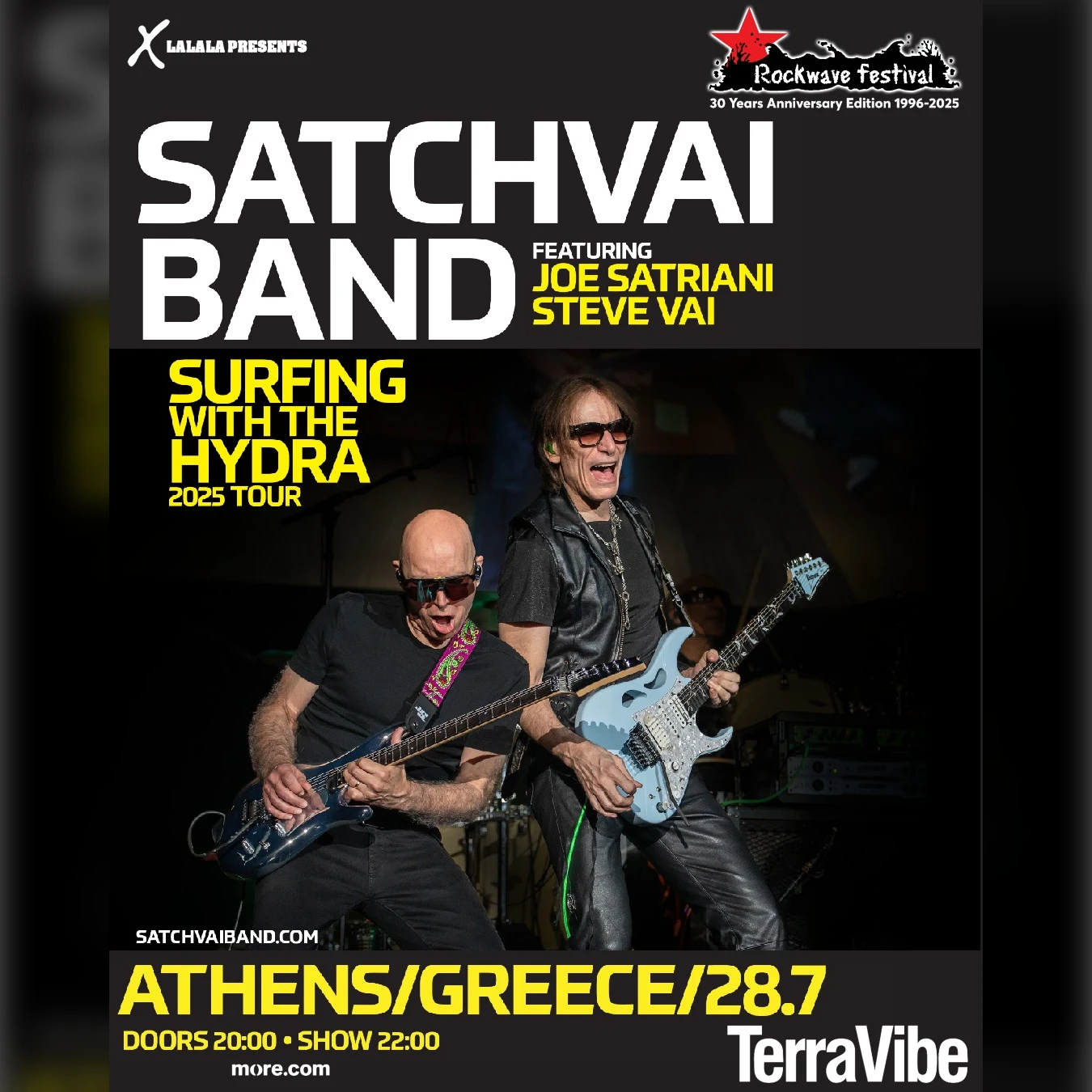 ATH | Rockwave Festival 2025 SATCHVAI BAND feat JOE SATRIANI & STEVE VAI